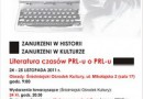 Konferencja: ‚Literatura czasów PRL-u o PRL-u”