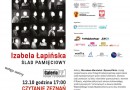 Wystawa „Izabela Łapińska. Ślad pamięciowy.” - zaproszenie