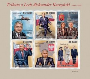 Lech Kaczyński na znaczkach 10