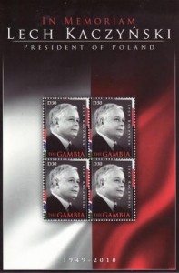 Lech Kaczyński na znaczkach 8