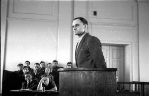 Witold Pilecki na ławie oskarżonych w 1948 r.