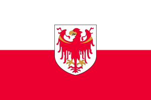 Flaga Południowego Tyrolu / aut. Flanker CC-BY-SA-3.0