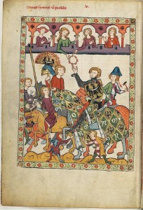 Henryk IV Probus (Prawy) w Kodeksie Manesse, f. 11v.