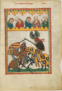 Turniej w Kodeksie Manesse, f. 52r