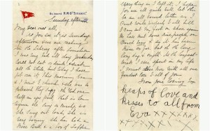 List z Titanica, fot. Henry Aldridge and Son, PA CC-BY-SA-3.0
