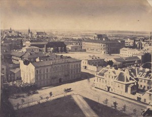 Widok z dachu kościoła ewangelickiego 1858