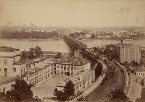Zamek Królewski i Most Aleksandryjski 1870