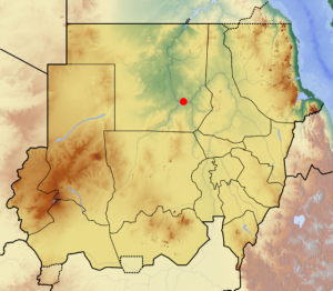 Lokalizacja Affadu 23 na mapie Sudanu CC BY-SA 3.0