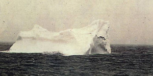Góra lodowa, w którą prawdopodobnie uderzył Titanic