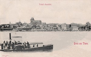 Pocztówka z panoramą Torunia (1897 rok)