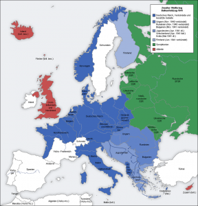 Mapa Europy, rok 1941 CC BY-SA 3.0