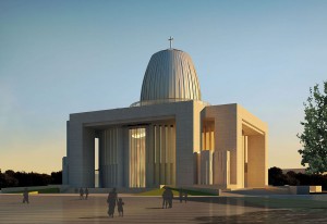 Wizualizacja Świątyni Opatrzności Bożej w Warszawie