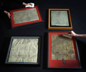 Cztery ocalałe oryginalne kopie dokumentów na wystawie w British Library, fot. AP CC BY-SA 3.0