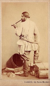 Drwal, fot. William Carrick, ok. 1860 r.