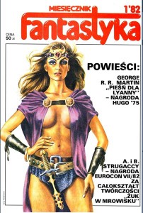Pierwsza okładka „Fantastyki” z 1982 r.