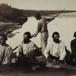 żeglarze na Wołdze, fot. William Carrick, 1875