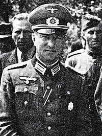 Borys Holmston-Smysłowski w mundurze majora Wehrmachtu