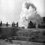 Japońskie działo podczas oblężenia Port Artur, fot Collier, 1904