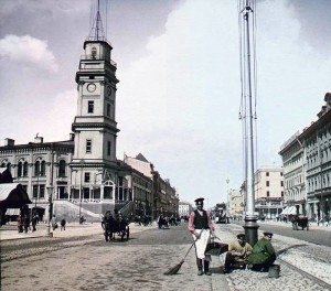 Newski Prospekt w Sankt Petersburgu, 1896 r.