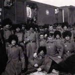 Oddział transportowany koleją transsyberyjską z Irkucka do Mandżurii, 1904