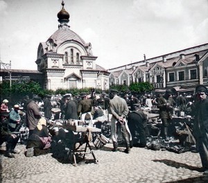 Rynek w Sankt Petersburgu - koniec XIX wieku