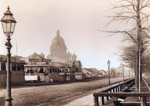 Sankt Petersburg, targ świąteczny, 1860 rok