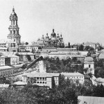Widok na monastery, Kijów-Ławra Peczerska - koniec XIX wieku
