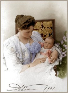 Caryca Aleksandra z malutką Anastazją, 1901 r