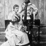 Cesarzewicz Mikołaj i księżniczka heska Alicja po ogłoszeniu ich zaręczyn, kwiecień 1894 r