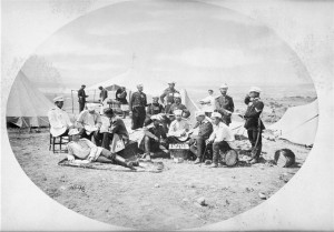 Odpoczynek oficerów, 1877 r