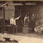 Praca w kuźni, koniec XIX wieku