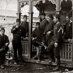 Tureccy jeńcy (oficerowie i szeregowi) w niewoli w Bukareszcie, luty 1878