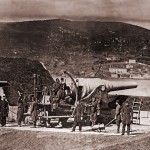 Turecka ciężka artyleria na brzegu Bosforu, 1877 r