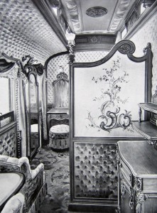 Wnętrze carskiego pociągu, początek XX wieku