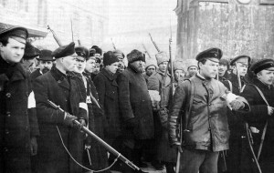Aresztowani carscy policjanci, marzec 1917