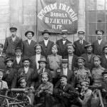 Czerwonogwardziści pod fabryką Wulkan, Piotrogród, listopad 1917