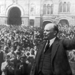 Lenin przemawiający do żołnierzy, listopad 1917
