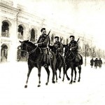 Patrol kawalerii na uliczach Petersburga, 9 (22) stycznia 1905 r