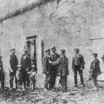 Strajkujący robotnicy rolni koło Kutna podczas rewolucji 1905 w Królewstwie Polskim