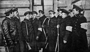 Studenci - milicjanci podczas rewolucji lutowej