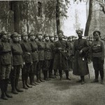 Wizyta generała Popowcowa w 1 Piotrogrodzkim Batalionie Kobiecym dowodzonym przez Marię Boczkariową, lato 1917
