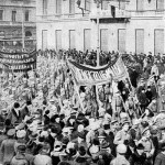 Żołnierska demonstracja w Piotrogrodzie, marzec 1917