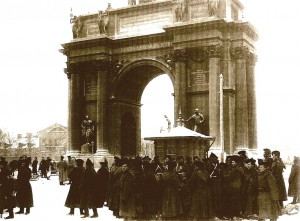 Żołnierze pod Narwską Bramą, 9 (22) stycznia 1905
