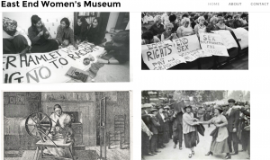 Print screen strony internetowej East End Women's Museum