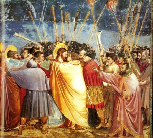 Pocałunek Judasza autorstwa Giotta