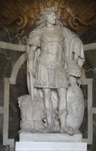 Ludwik XIV przedstawiony jako cesarz 