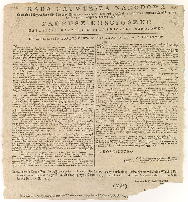 Insurekcja Kościuszkowska Polskie Powstanie Przeciw Rosji I Prusom Pl Historia 7329