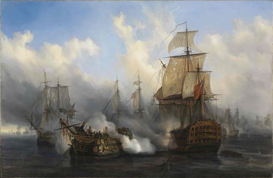 Starcie francuskiego okrętu „Bucentaure” z HMS „Temeraire”, bitwa pod Trafalgarem