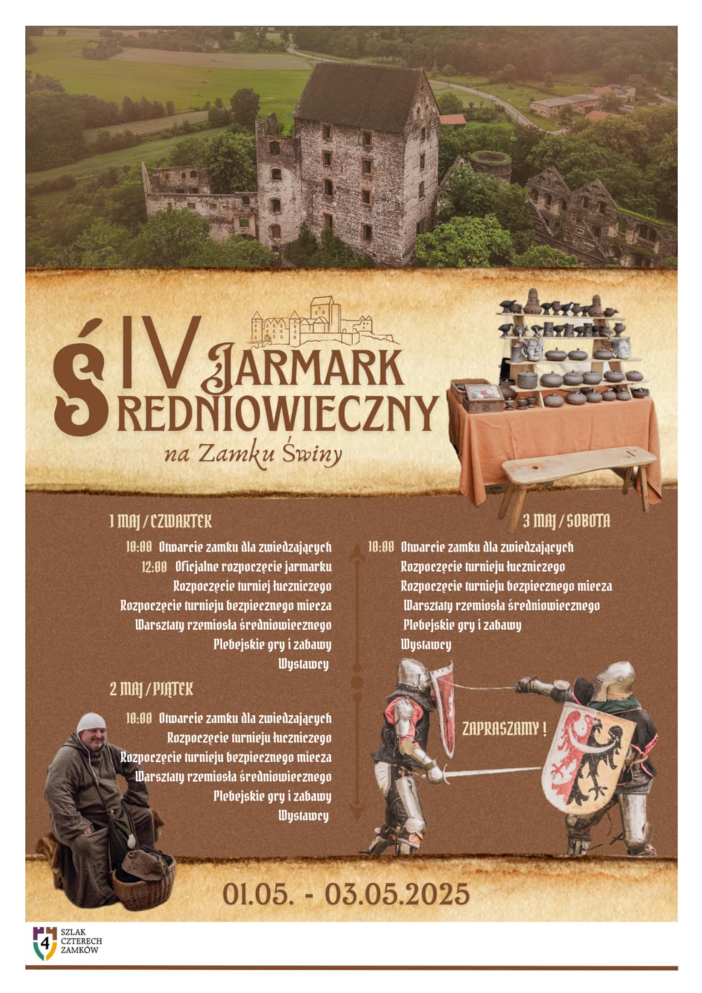IV Jarmark Średniowieczny na Zamku Świny 2025 - data, program, bilety