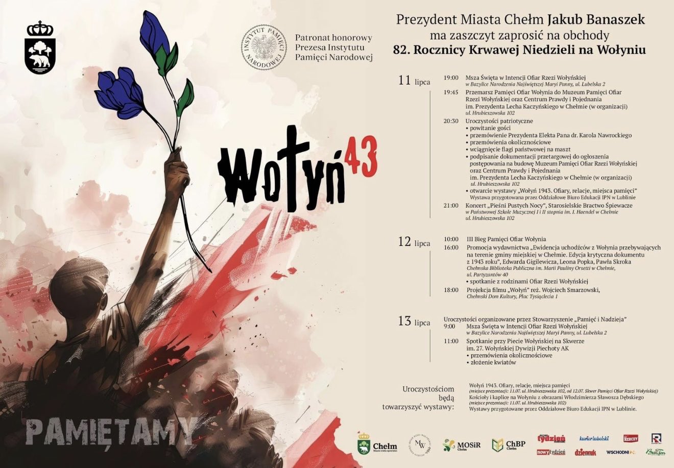 82. Rocznica Krwawej Niedzieli na Wołyniu. Uroczystości w Chełmie z udziałem prezydenta elekta